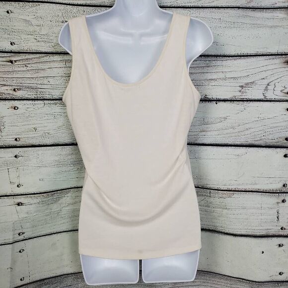 Maurices Women’s Cream Beige Embellished Sleeveless Tank Top Size Large - Picture 5 of 6